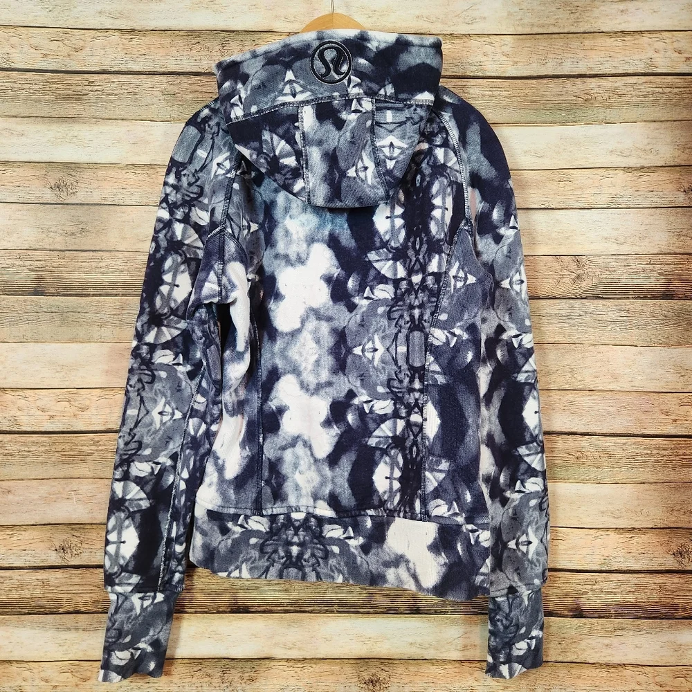 Lululemon Scuba Hoodie - Ink Blot White Deep Indigo / Deep Indigo - Picture 5 of 6